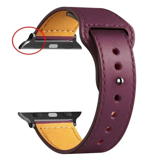 Leather Apple Watch Bands 38mm to 49mm Compatible with Series 3 9 Ultra 2 SE - Strap Shack