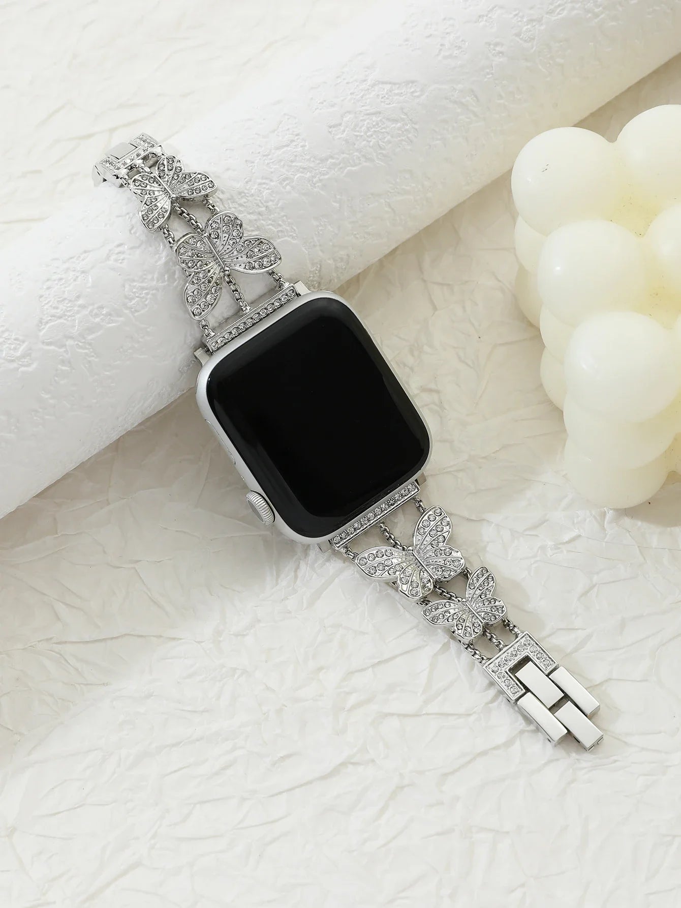 Metal Strap For Apple Watch Bling Butterfly Bracelet Chain 40mm 41mm 45mm 49mm - Strap Shack