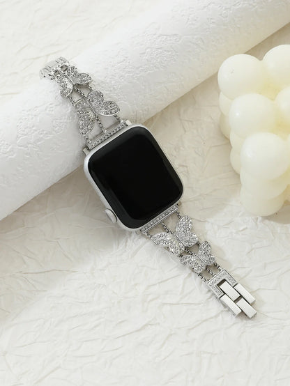 Metal Strap For Apple Watch Bling Butterfly Bracelet Chain 40mm 41mm 45mm 49mm - Strap Shack