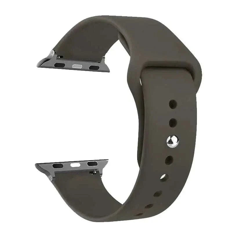 Silicone Apple Watch Band 38mm to 49mm Compatible with Series 8 7 6 5 4 3 SE - Strap Shack