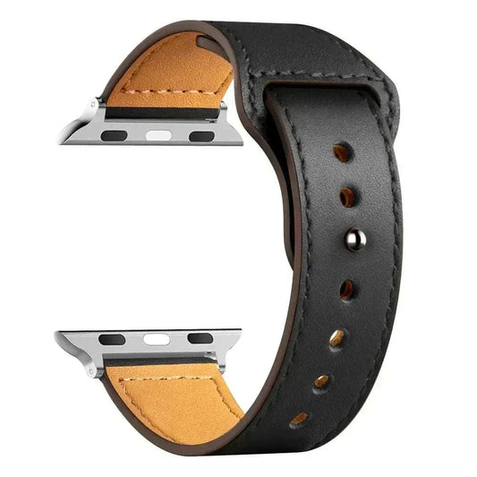 Leather Apple Watch Bands 38mm to 49mm Compatible with Series 3 9 Ultra 2 SE - Strap Shack