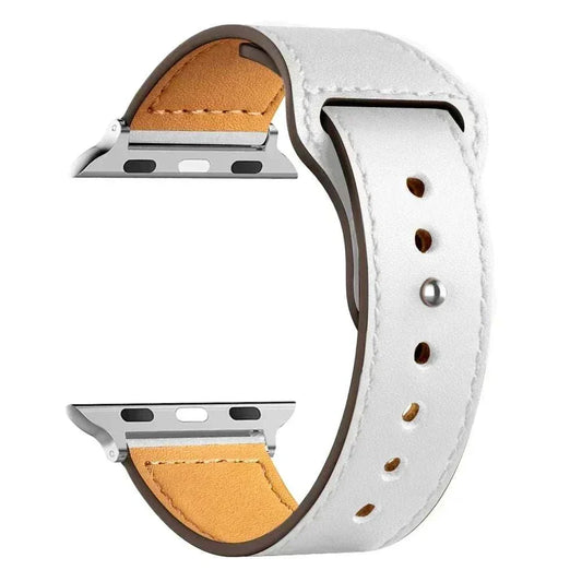 Leather Apple Watch Bands 38mm to 49mm Compatible with Series 3 9 Ultra 2 SE - Strap Shack
