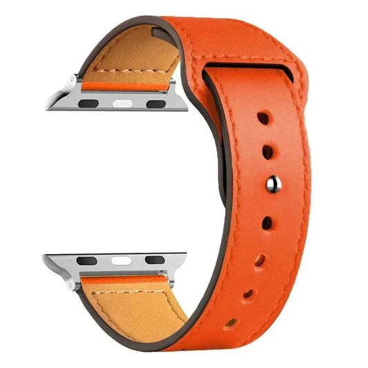 Leather Apple Watch Bands 38mm to 49mm Compatible with Series 3 9 Ultra 2 SE - Strap Shack