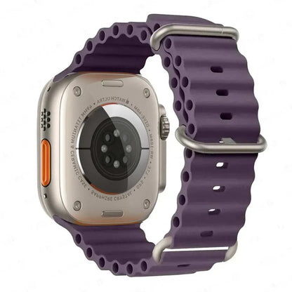 Ocean Band Silicone Watch Strap For Apple Watch Ultra Series 7 8 9 SE 40mm - Strap Shack