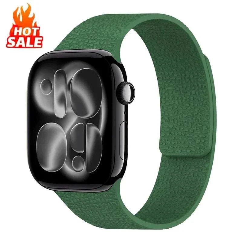 Magnetic Silicone Watch Band For Apple Watch Ultra And Series 3-11 SE 40-49mm - Strap Shack