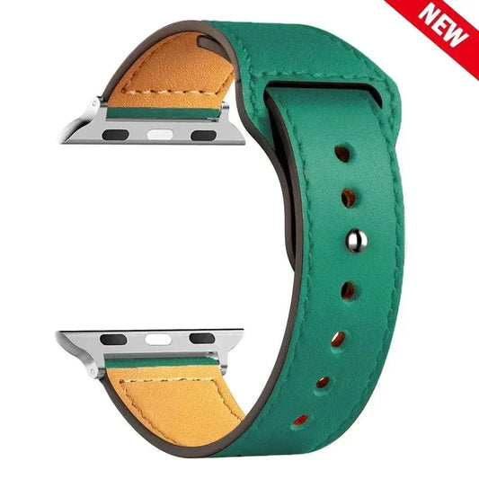 Leather Apple Watch Bands 38mm to 49mm Compatible with Series 3 9 Ultra 2 SE - Strap Shack