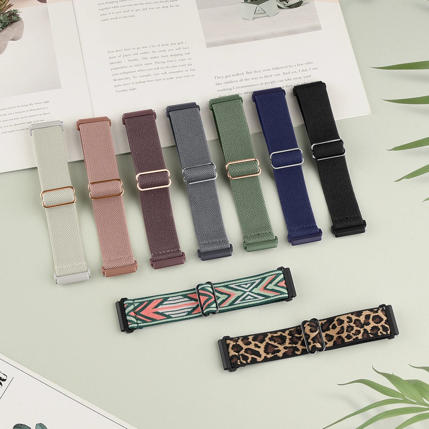 Elastic Nylon Strap for Fitbit Versa & Sense Series