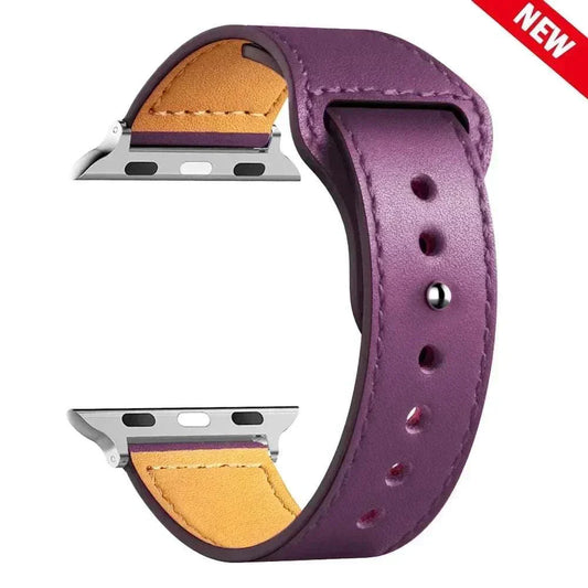 Leather Apple Watch Bands 38mm to 49mm Compatible with Series 3 9 Ultra 2 SE - Strap Shack