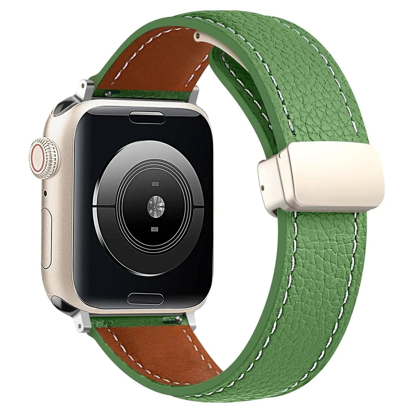 Leather Watch Band For Apple Watch Ultra 2 And Series 9 8 7 6 5 SE - Strap Shack