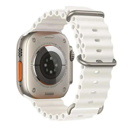Ocean Band Silicone Watch Strap For Apple Watch Ultra Series 7 8 9 SE 40mm - Strap Shack