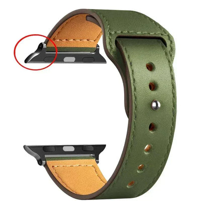 Leather Apple Watch Bands 38mm to 49mm Compatible with Series 3 9 Ultra 2 SE - Strap Shack