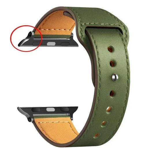 Leather Apple Watch Bands 38mm to 49mm Compatible with Series 3 9 Ultra 2 SE - Strap Shack