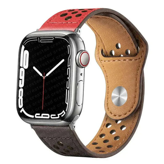 Leather Watch Band For Apple Watch 38mm 40mm 41mm 42mm 44mm 45mm 46mm 49mm - Strap Shack
