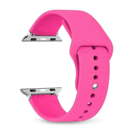 Silicone Apple Watch Band 38mm to 49mm Compatible with Series 8 7 6 5 4 3 SE - Strap Shack