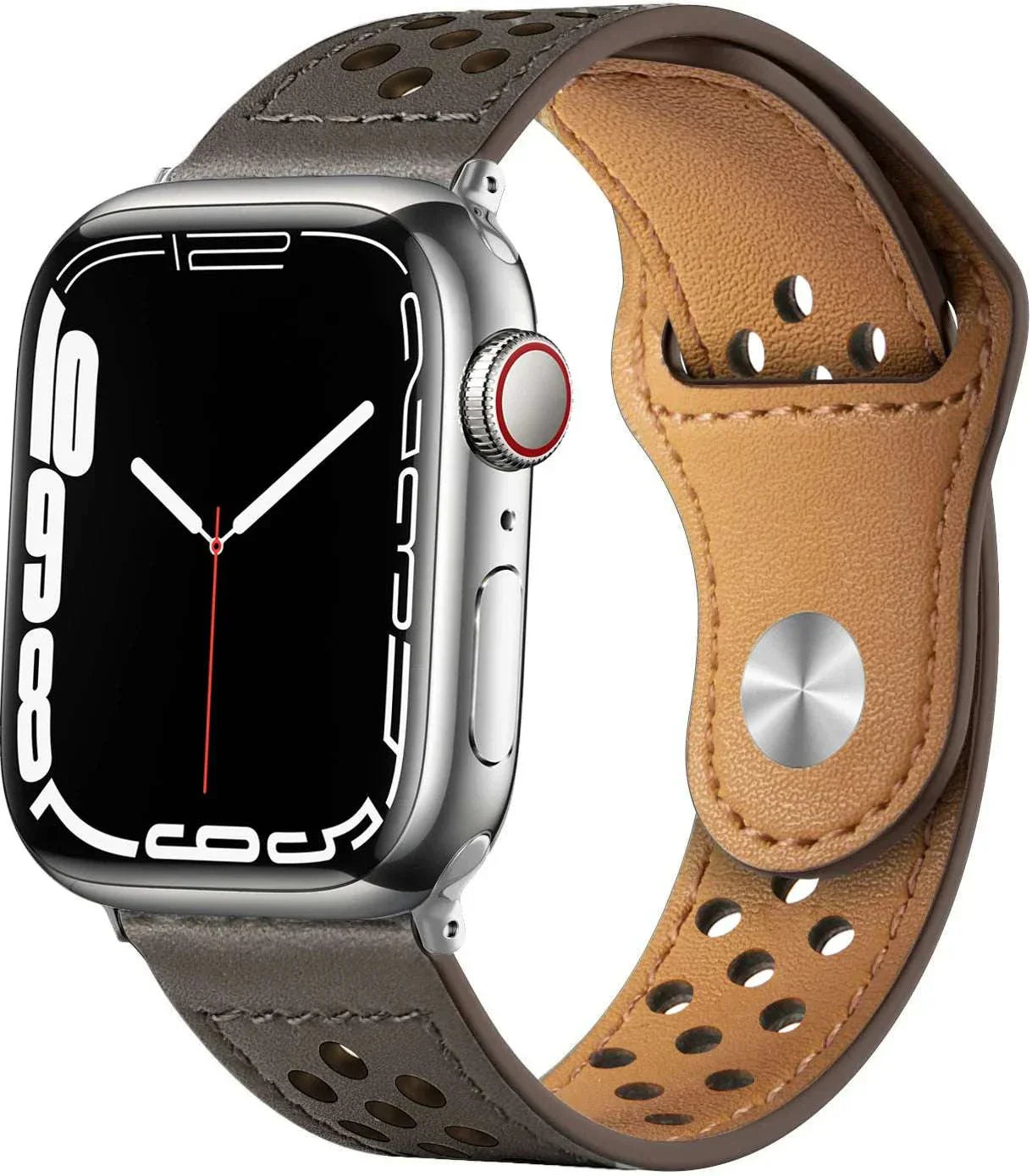 Leather Watch Band For Apple Watch 38mm 40mm 41mm 42mm 44mm 45mm 46mm 49mm - Strap Shack