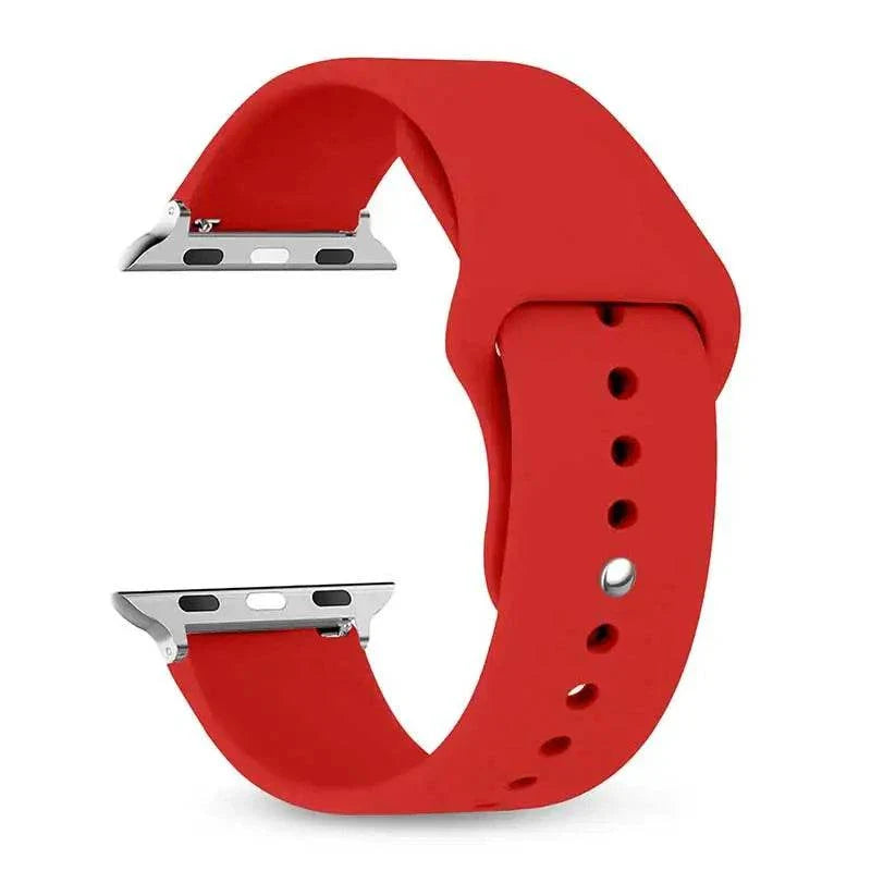 Silicone Apple Watch Band 38mm to 49mm Compatible with Series 8 7 6 5 4 3 SE - Strap Shack