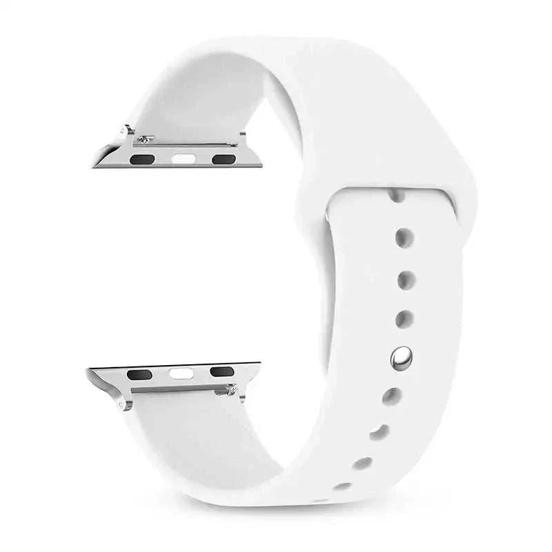Silicone Apple Watch Band 38mm to 49mm Compatible with Series 8 7 6 5 4 3 SE - Strap Shack