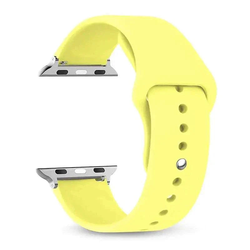 Silicone Apple Watch Band 38mm to 49mm Compatible with Series 8 7 6 5 4 3 SE - Strap Shack