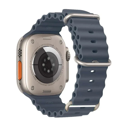 Ocean Band Silicone Watch Strap For Apple Watch Ultra Series 7 8 9 SE 40mm - Strap Shack