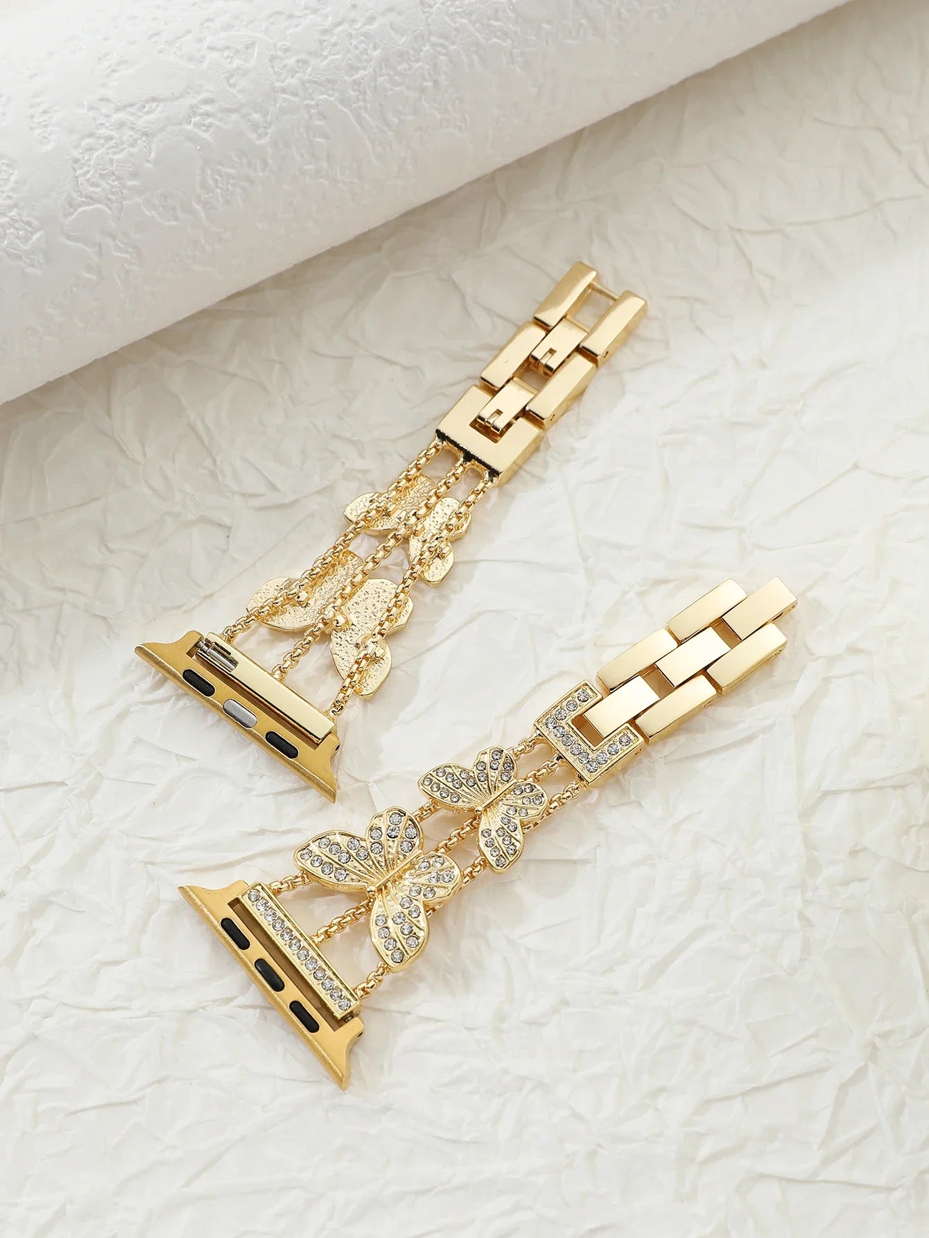 Metal Strap For Apple Watch Bling Butterfly Bracelet Chain 40mm 41mm 45mm 49mm - Strap Shack