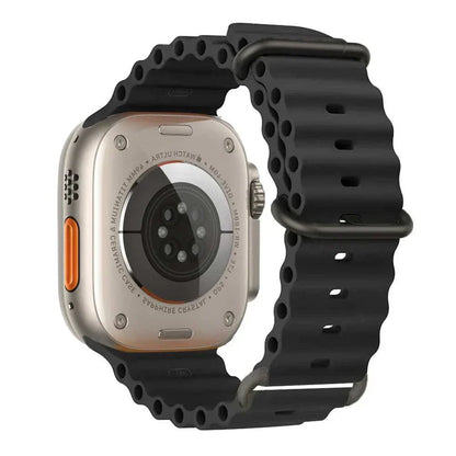 Ocean Band Silicone Watch Strap For Apple Watch Ultra Series 7 8 9 SE 40mm - Strap Shack