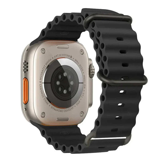 Ocean Band Silicone Watch Strap For Apple Watch Ultra Series 7 8 9 SE 40mm - Strap Shack