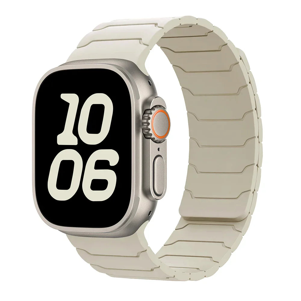 Magnetic Silicone Apple Watch Band 38mm To 46mm Universal Fit - Strap Shack