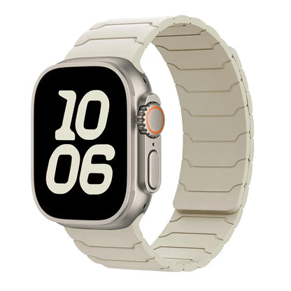 Magnetic Silicone Apple Watch Band 38mm To 46mm Universal Fit - Strap Shack