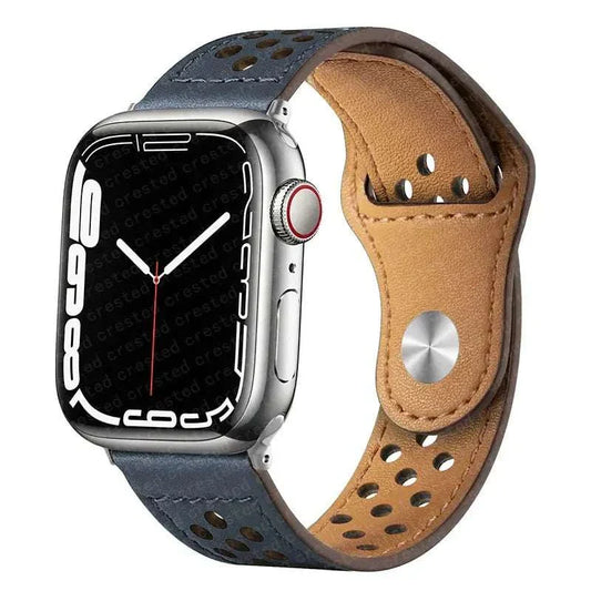 Leather Watch Band For Apple Watch 38mm 40mm 41mm 42mm 44mm 45mm 46mm 49mm - Strap Shack