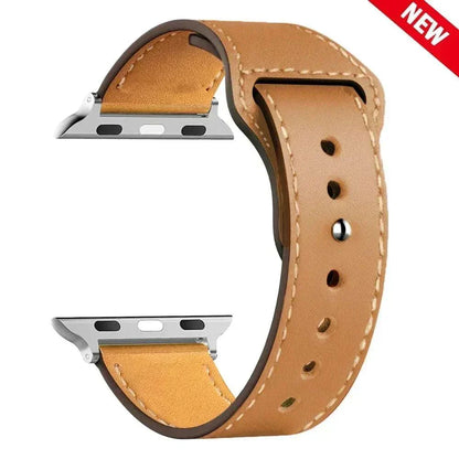 Leather Apple Watch Bands 38mm to 49mm Compatible with Series 3 9 Ultra 2 SE - Strap Shack
