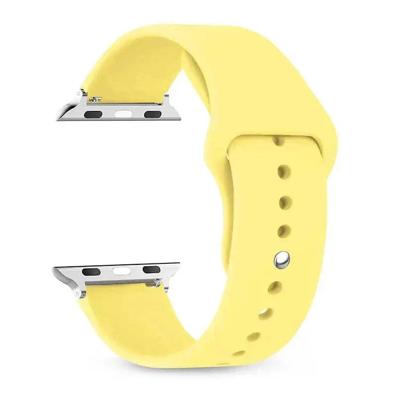 Silicone Apple Watch Band 38mm to 49mm Compatible with Series 8 7 6 5 4 3 SE - Strap Shack