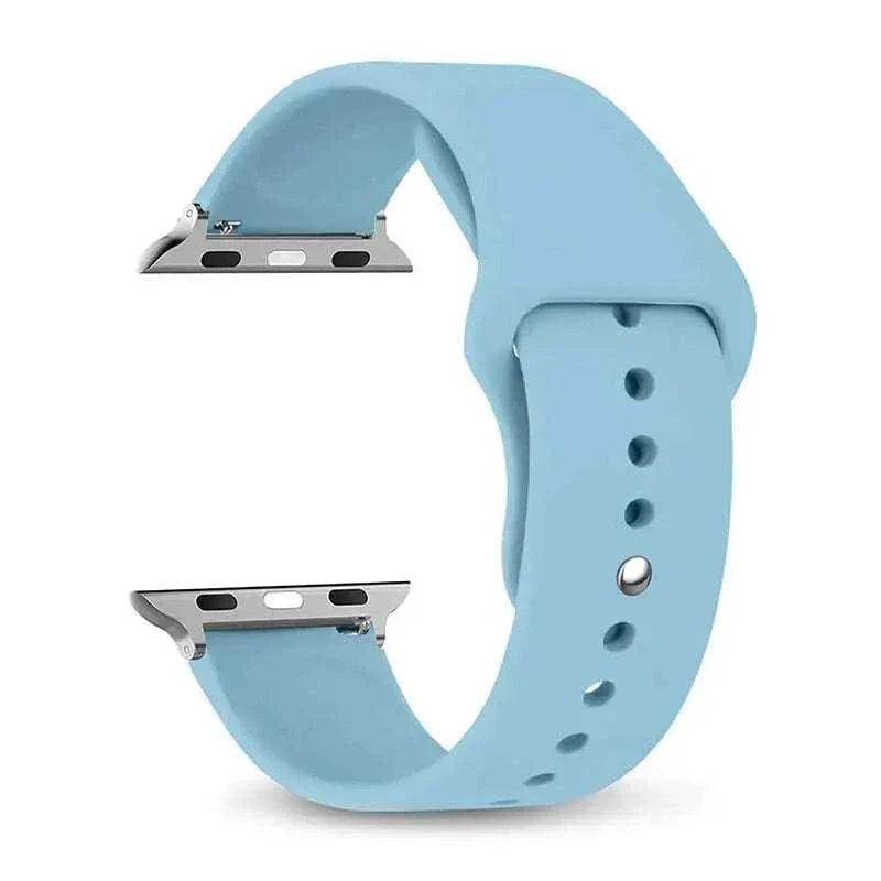 Silicone Apple Watch Band 38mm to 49mm Compatible with Series 8 7 6 5 4 3 SE - Strap Shack
