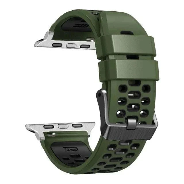 Sport Silicone Watch Band For Apple Watch Ultra 2 49mm And Series 9 8 7 SE 6 - Strap Shack