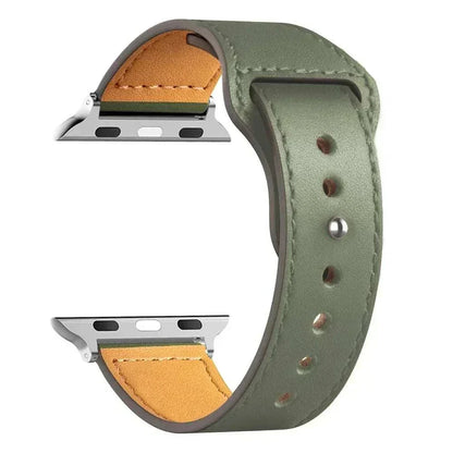 Leather Apple Watch Bands 38mm to 49mm Compatible with Series 3 9 Ultra 2 SE - Strap Shack