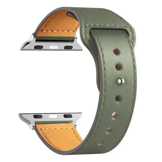 Leather Apple Watch Bands 38mm to 49mm Compatible with Series 3 9 Ultra 2 SE - Strap Shack