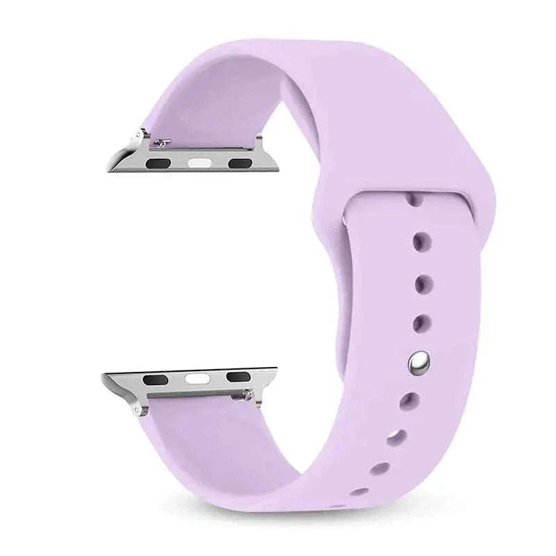 Silicone Apple Watch Band 38mm to 49mm Compatible with Series 8 7 6 5 4 3 SE - Strap Shack