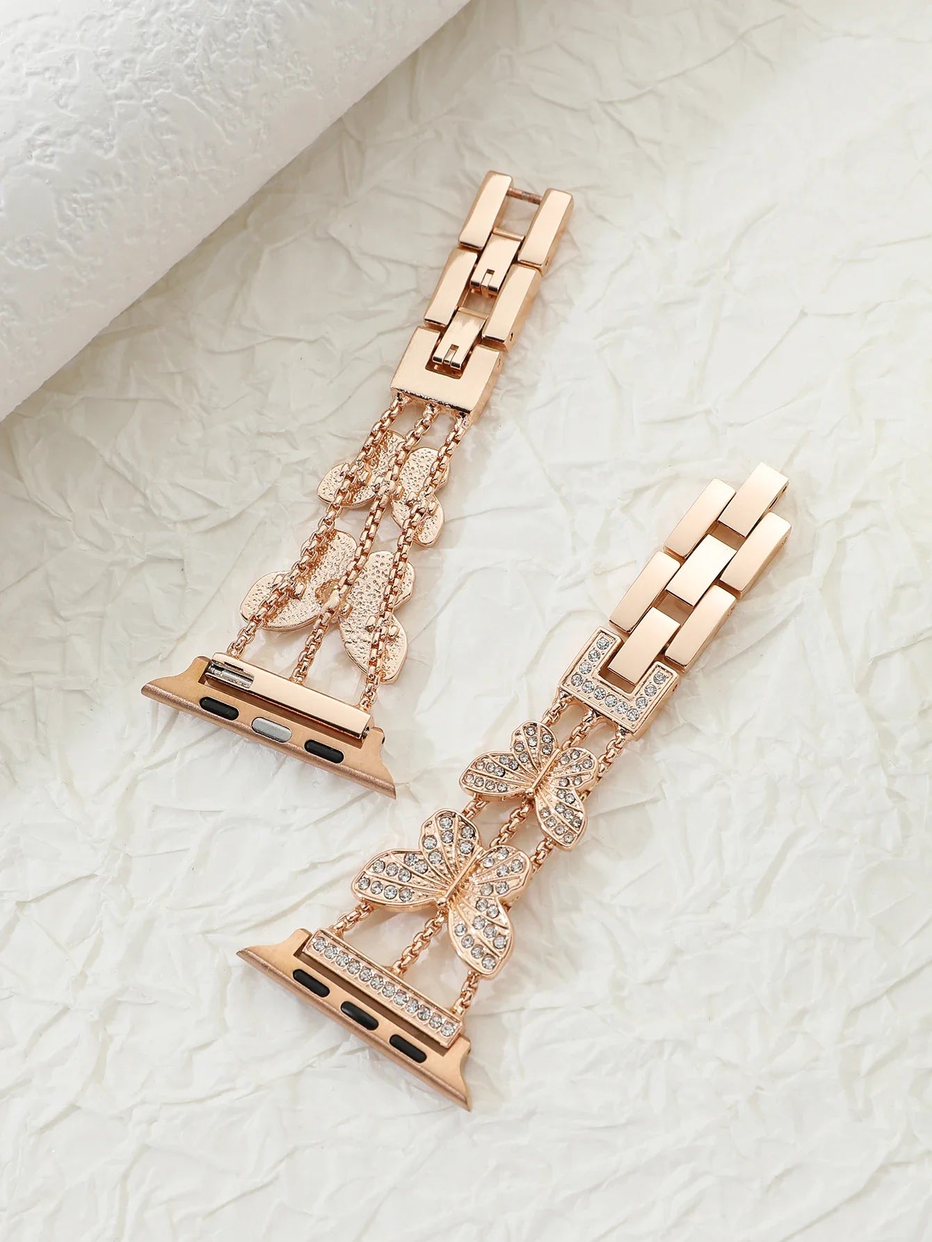 Metal Strap For Apple Watch Bling Butterfly Bracelet Chain 40mm 41mm 45mm 49mm - Strap Shack