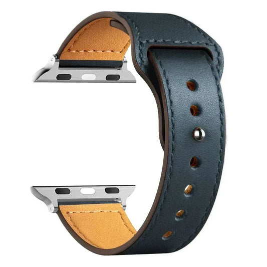 Leather Apple Watch Bands 38mm to 49mm Compatible with Series 3 9 Ultra 2 SE - Strap Shack
