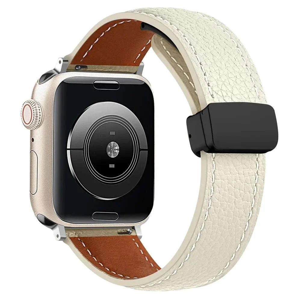 Leather Watch Band For Apple Watch Ultra 2 And Series 9 8 7 6 5 SE - Strap Shack