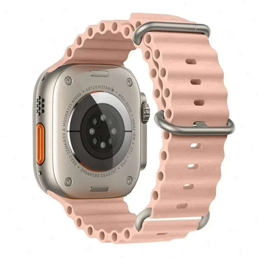 Ocean Band Silicone Watch Strap For Apple Watch Ultra Series 7 8 9 SE 40mm - Strap Shack