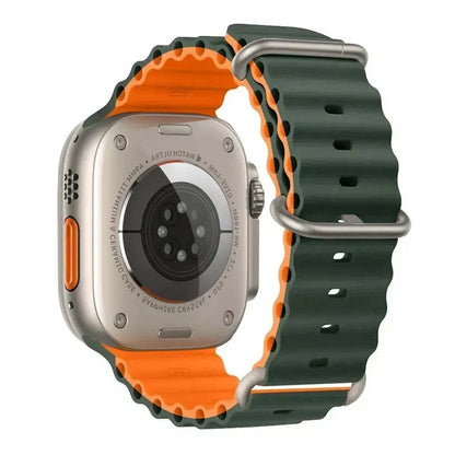 Ocean Band Silicone Watch Strap For Apple Watch Ultra Series 7 8 9 SE 40mm - Strap Shack