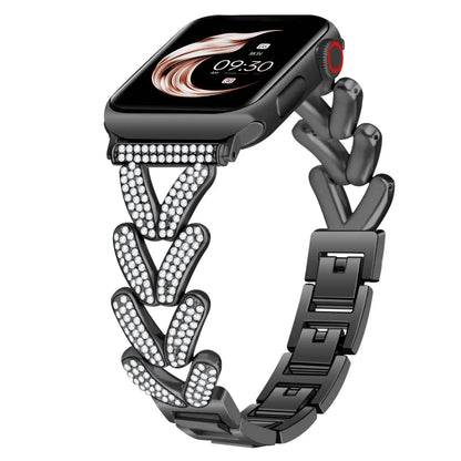 Bling Diamond Stainless Steel Apple Watch Band 38mm to 49mm Bracelet - Strap Shack