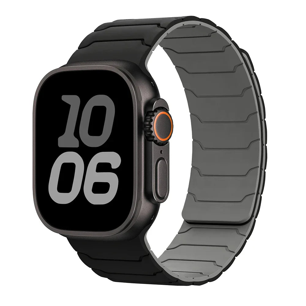 Magnetic Silicone Apple Watch Band 38mm To 46mm Universal Fit - Strap Shack