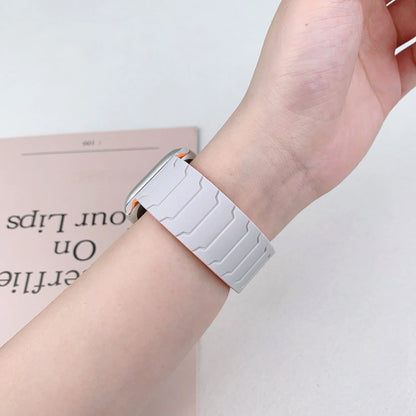 Magnetic Silicone Apple Watch Band 38mm To 46mm Universal Fit - Strap Shack