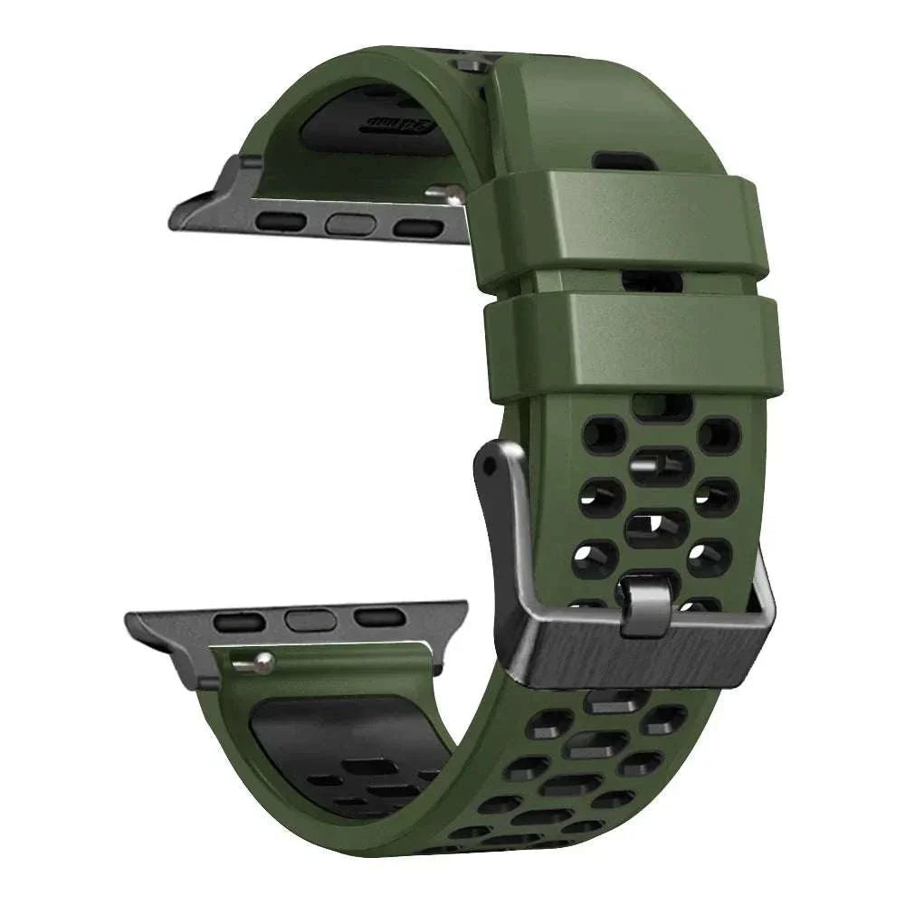 Sport Silicone Watch Band For Apple Watch Ultra 2 49mm And Series 9 8 7 SE 6 - Strap Shack