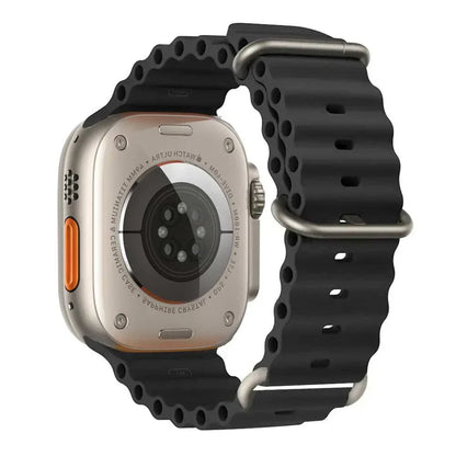Ocean Band Silicone Watch Strap For Apple Watch Ultra Series 7 8 9 SE 40mm - Strap Shack