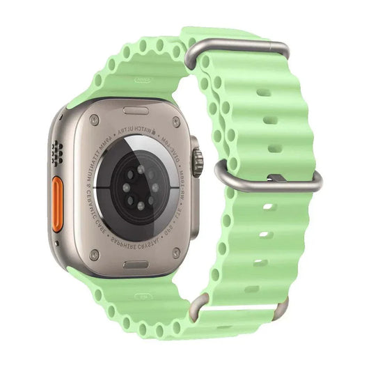 Ocean Band Silicone Watch Strap For Apple Watch Ultra Series 7 8 9 SE 40mm - Strap Shack