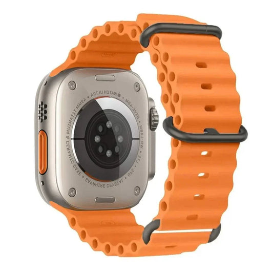 Ocean Band Silicone Watch Strap For Apple Watch Ultra Series 7 8 9 SE 40mm - Strap Shack