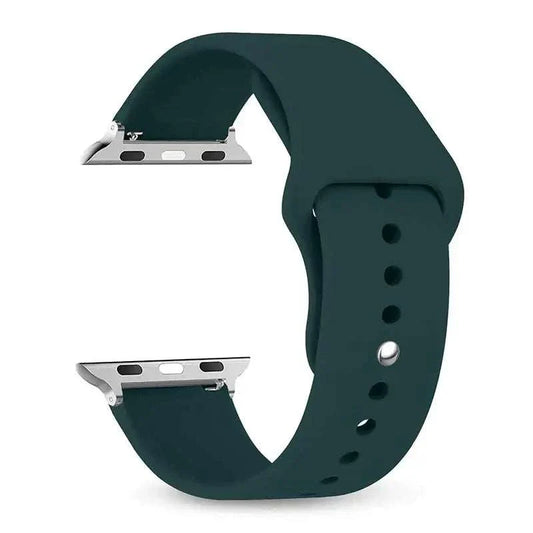 Silicone Apple Watch Band 38mm to 49mm Compatible with Series 8 7 6 5 4 3 SE - Strap Shack