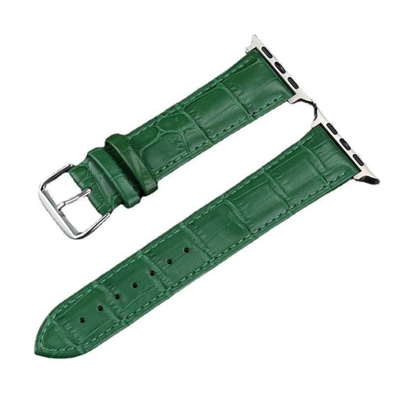 Genuine Leather Crocodile Pattern Strap for Apple Watch - Strap Shack